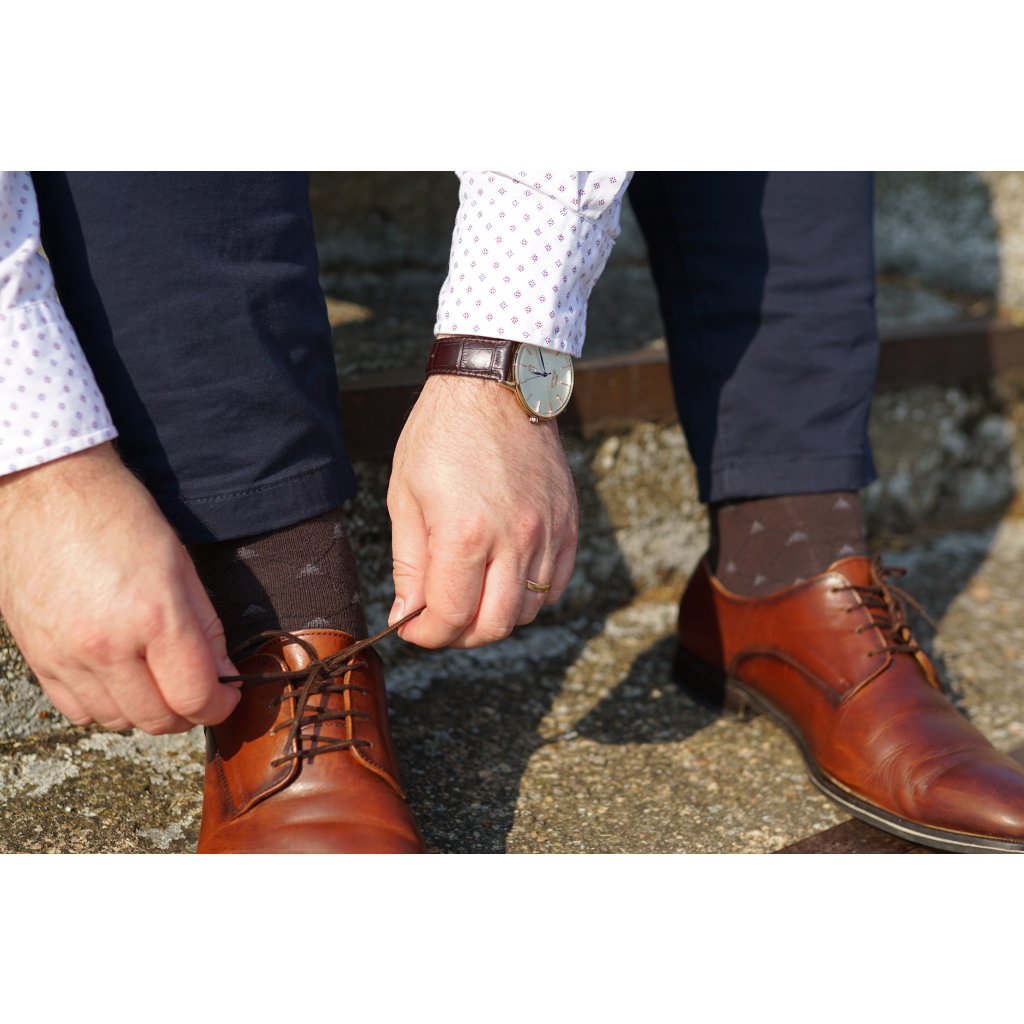 Pamučne čarape smeđe REDFIR