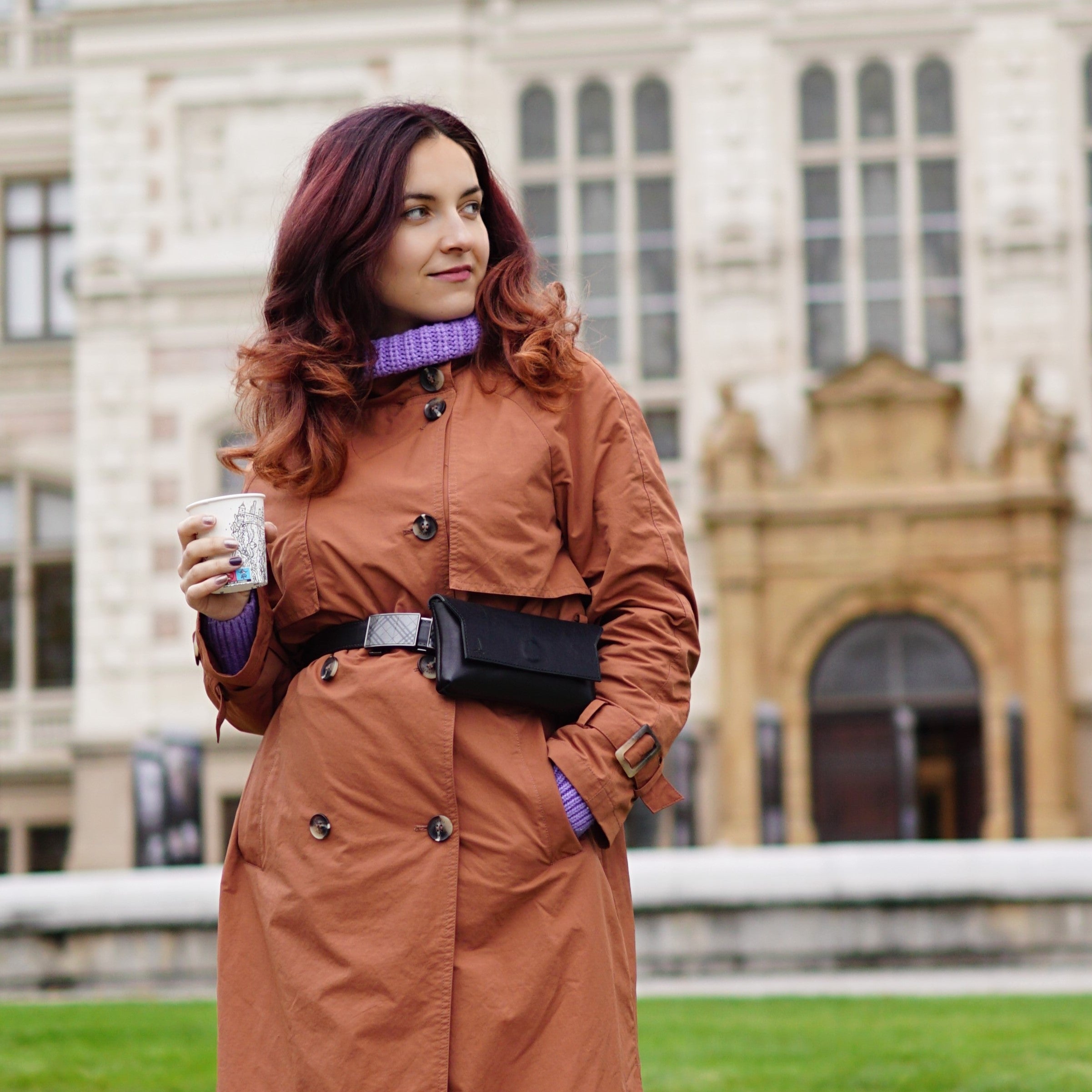 Dámska kožená kabelka Noir