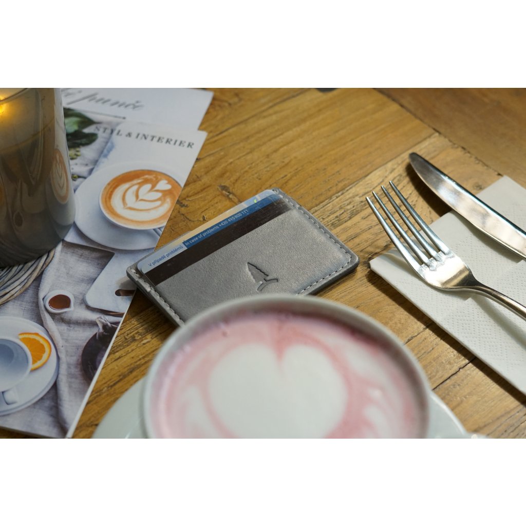 Kožené puzdro na karty a bankovky Challenger